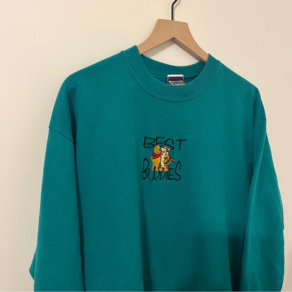 Embroidered Pooh Bear Best Buddies Sweatshirt